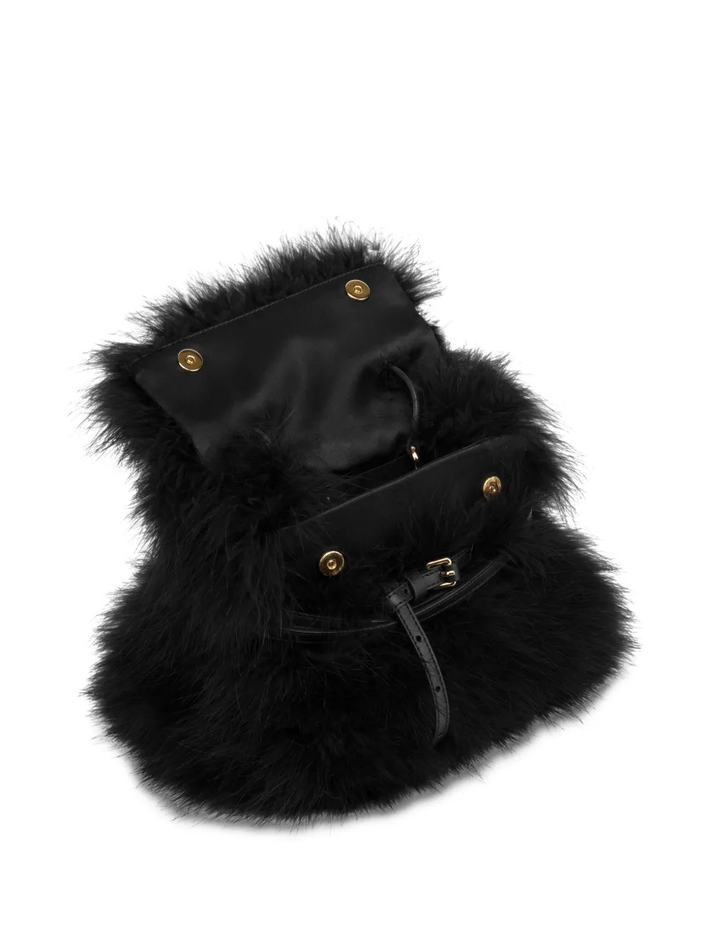 Moschino Shopper van imitatiebont Zwart