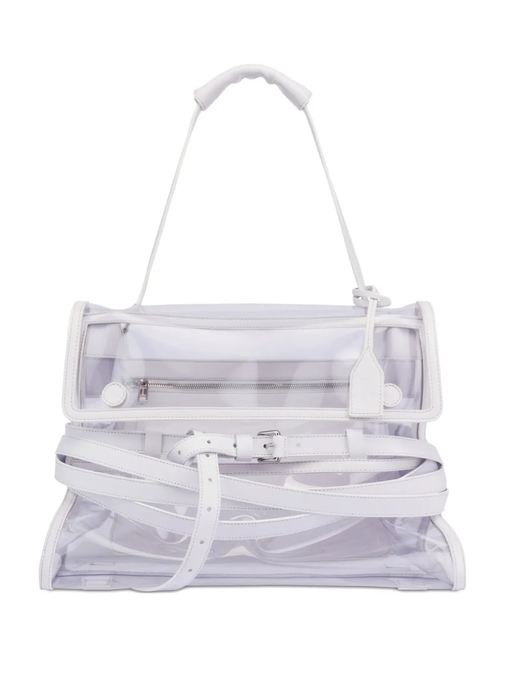 Moschino Borsa tote Tie Me - Bianco