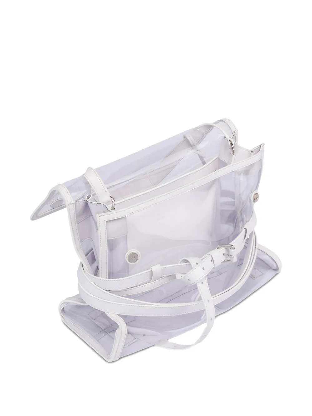 Moschino Tie Me medium shopper Wit