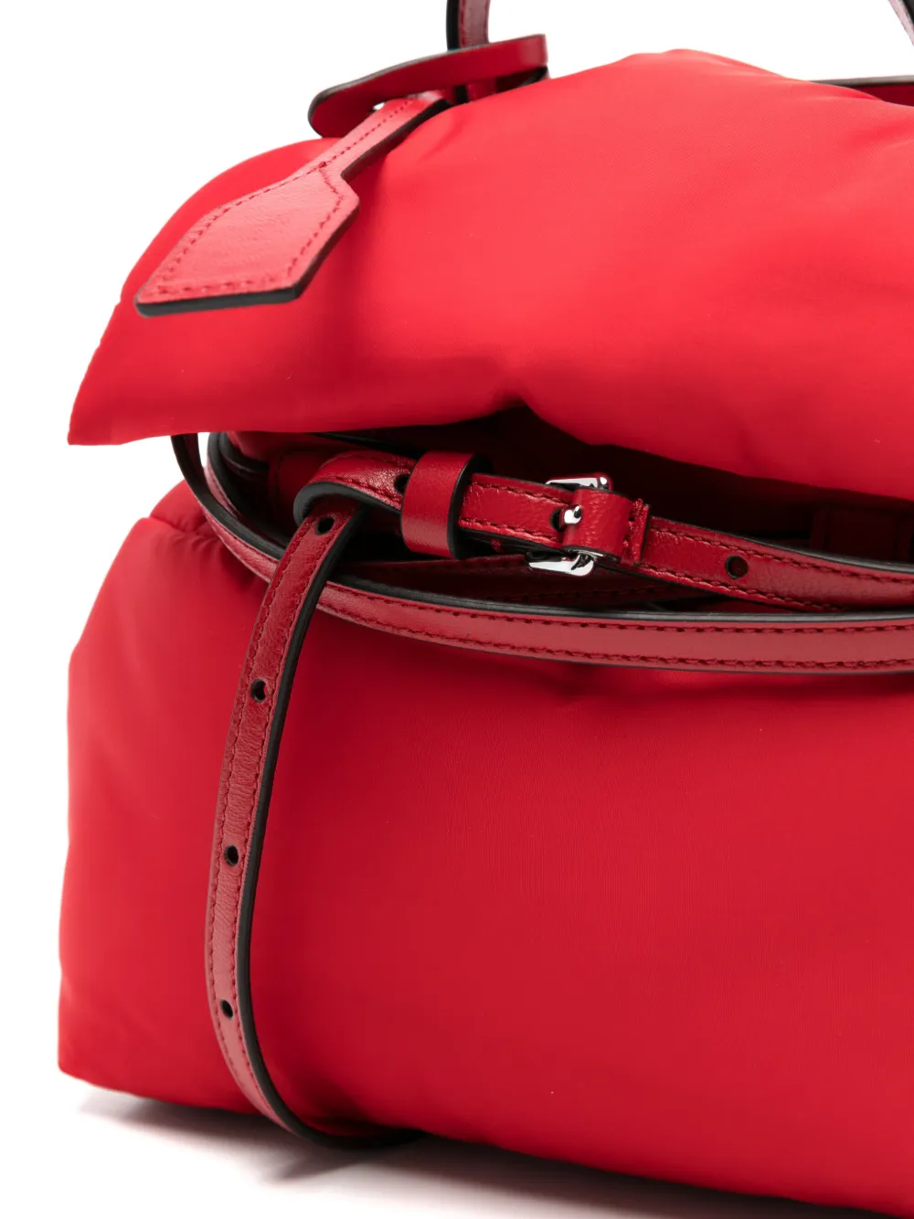 Moschino Tie Me Small Handbag in Red, view 4