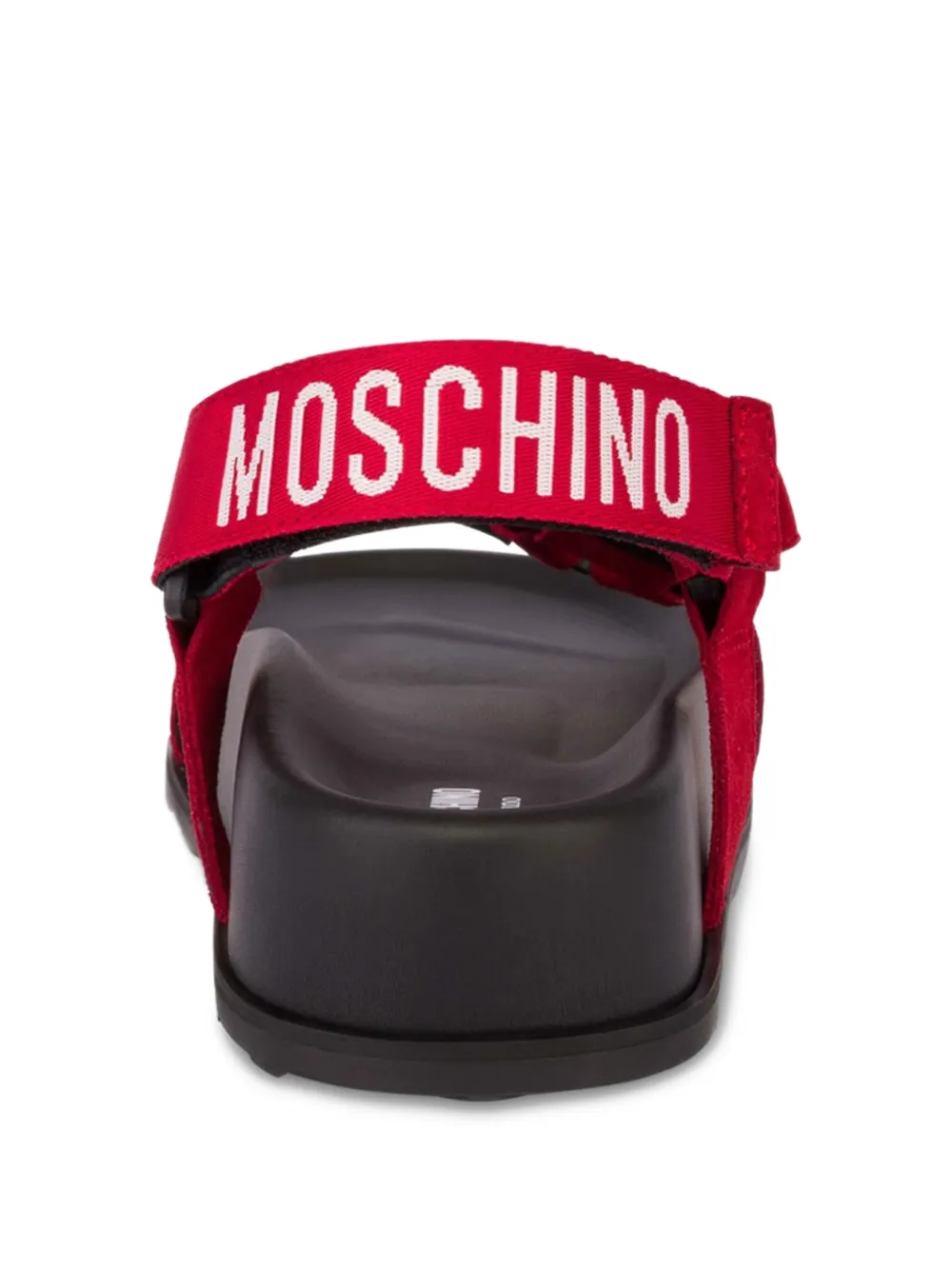 Moschino Sandalen met logoprint Rood