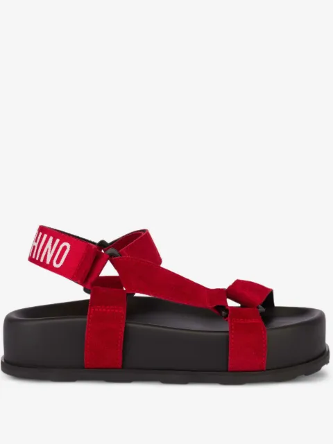 Moschino suede sandals