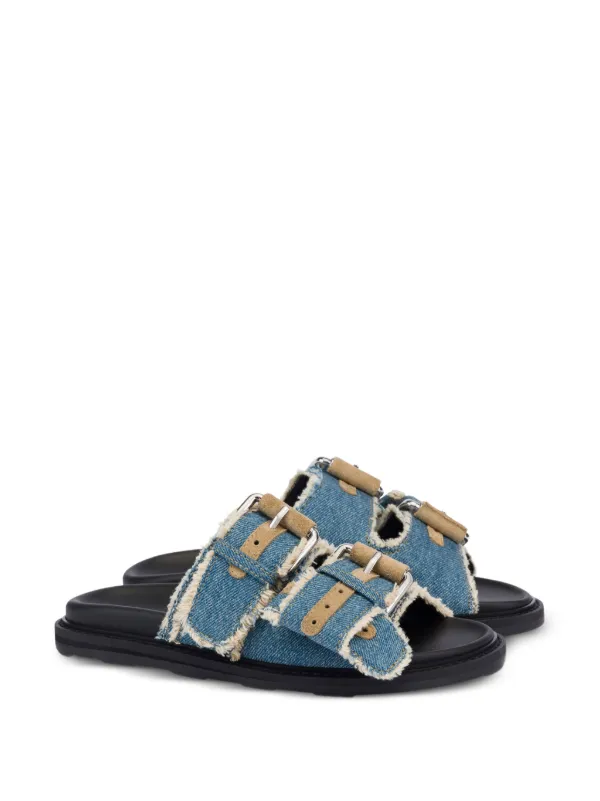 Moschino フレイド サンダル | ブルー | FARFETCH JP