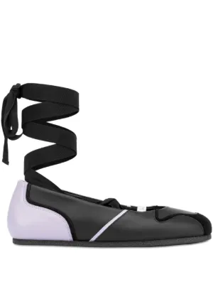 Sergio Rossi Si Rossi フラットシューズ | ブラック | FARFETCH JP
