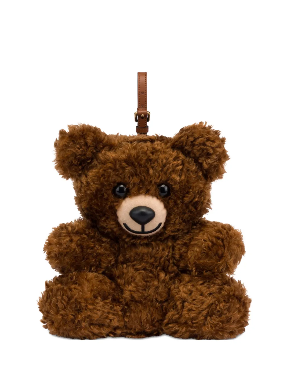 Moschino Borsa a mano Teddy con zip - Marrone