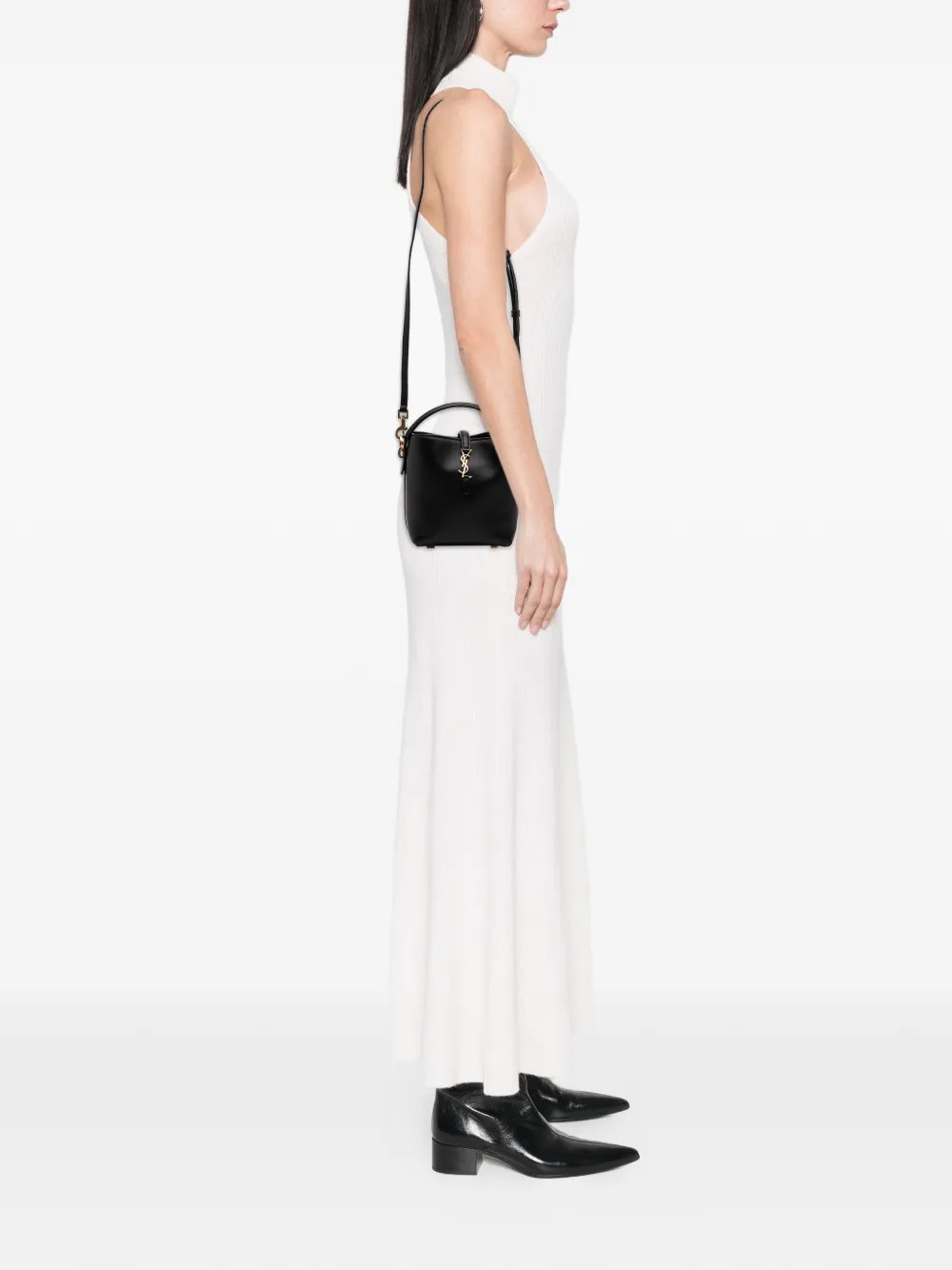 Saint Laurent Pre-Owned 2023 Mini Shiny Calfskin Le 37 Bucket Bag satchel | Pre-Owned | Image 2