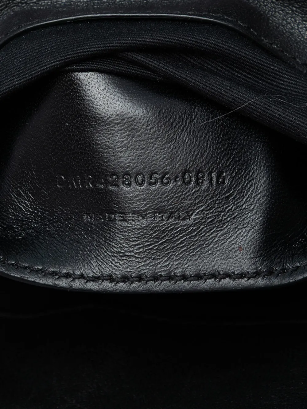 Pre-owned Saint Laurent 2016 Medium Quilted Chevron Sheepskin College Satchel In Black