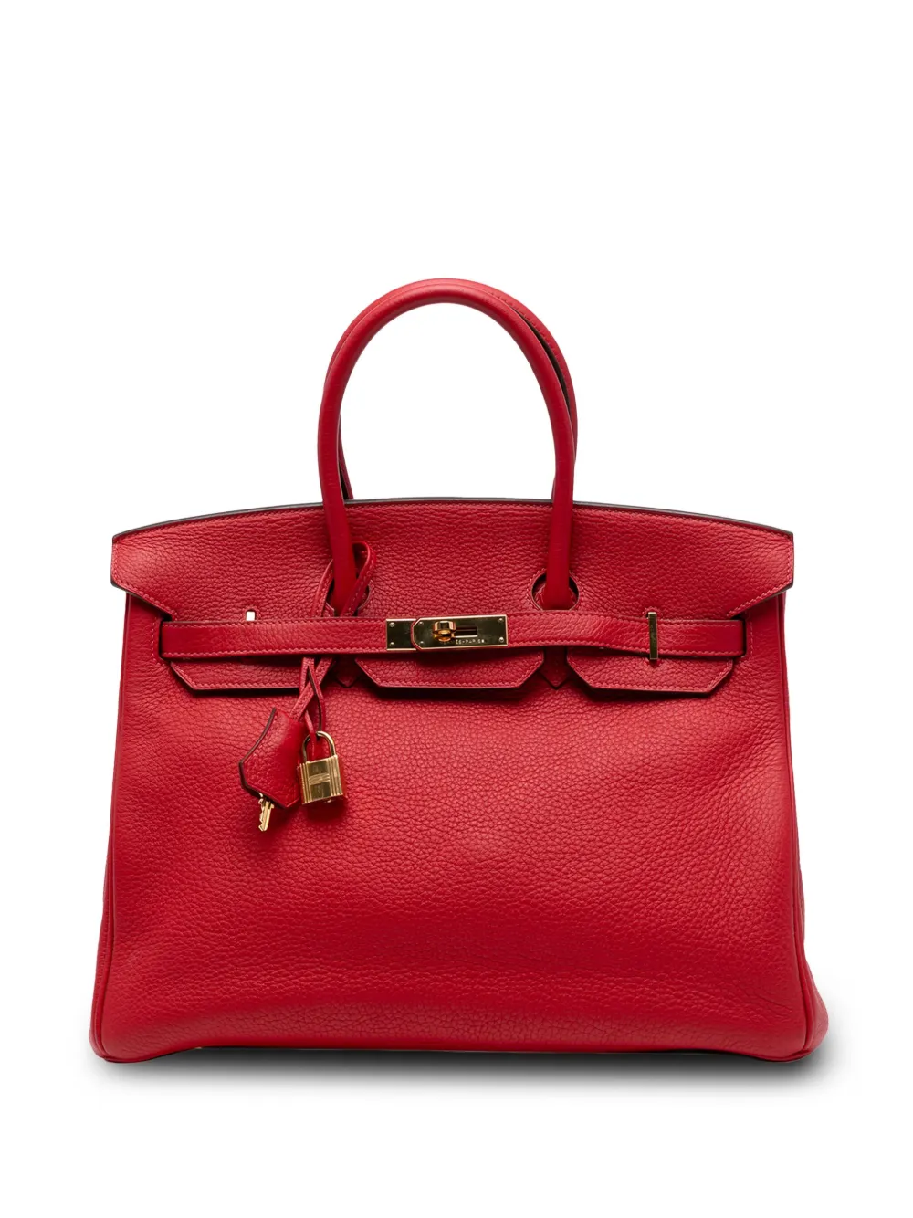 Hermès Pre-Owned 2012 Togo Birkin Retourne 35 handbag - レッド Hermès Pre-Owned 2012 Togo Birkin Retourne 35 handbag - レッド
