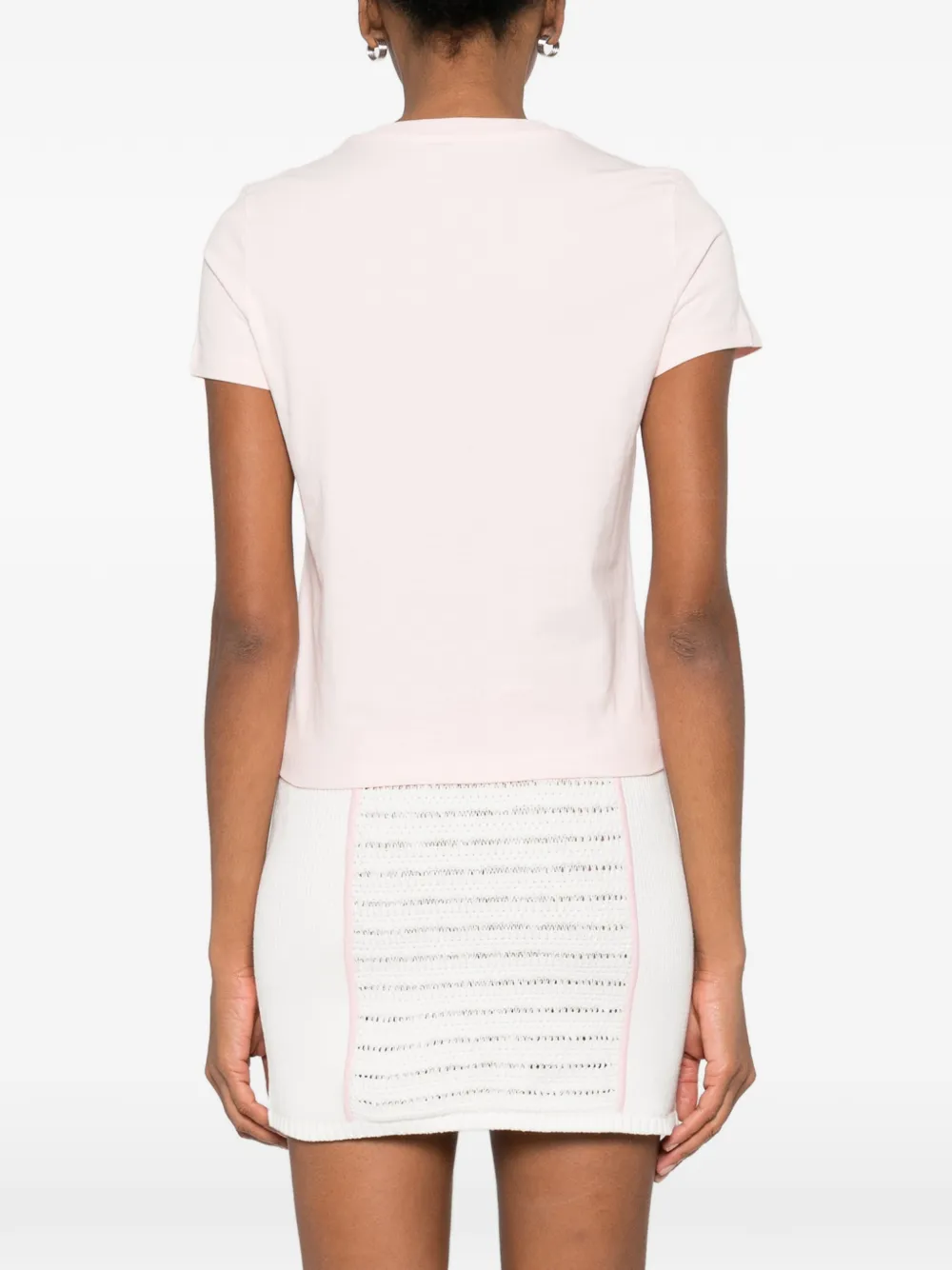 Casablanca T-shirt met logoprint Roze