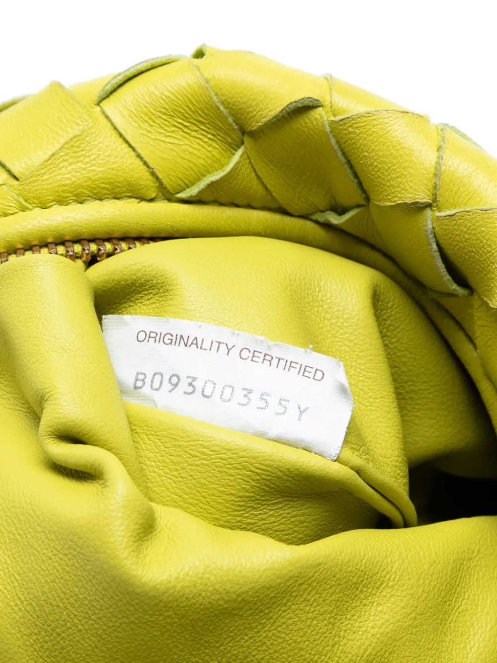 BOTTEGA VENETA Pre-owned 2012-2025 Mini Nappa Intrecciato Jodie Hobo Bag In Yellow