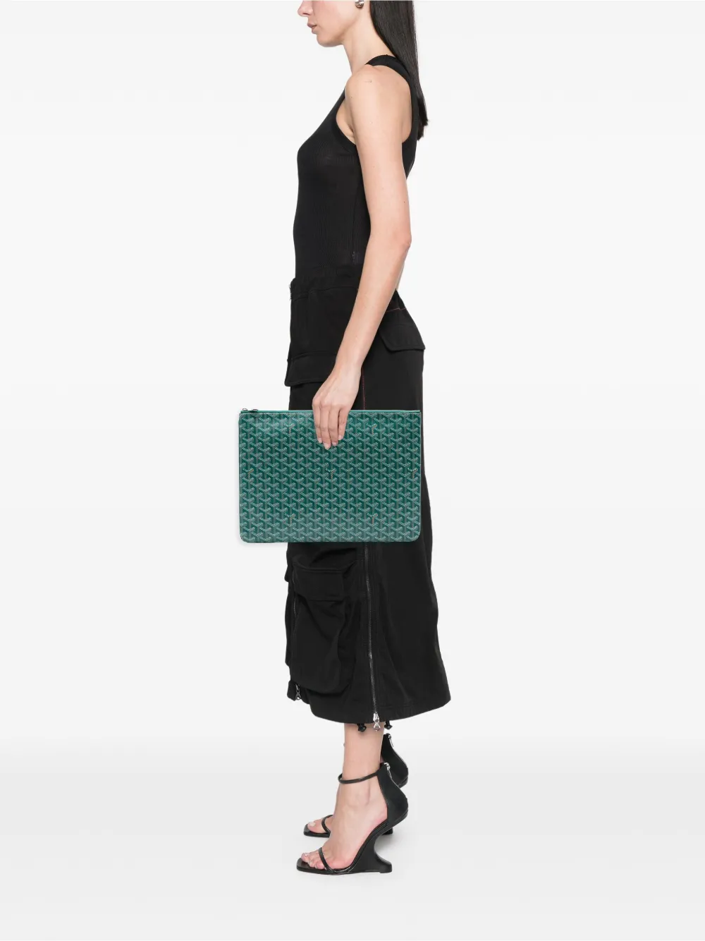 GOYARD Pre-owned 2011 Ine Senat Gm Clutch Bag In Green