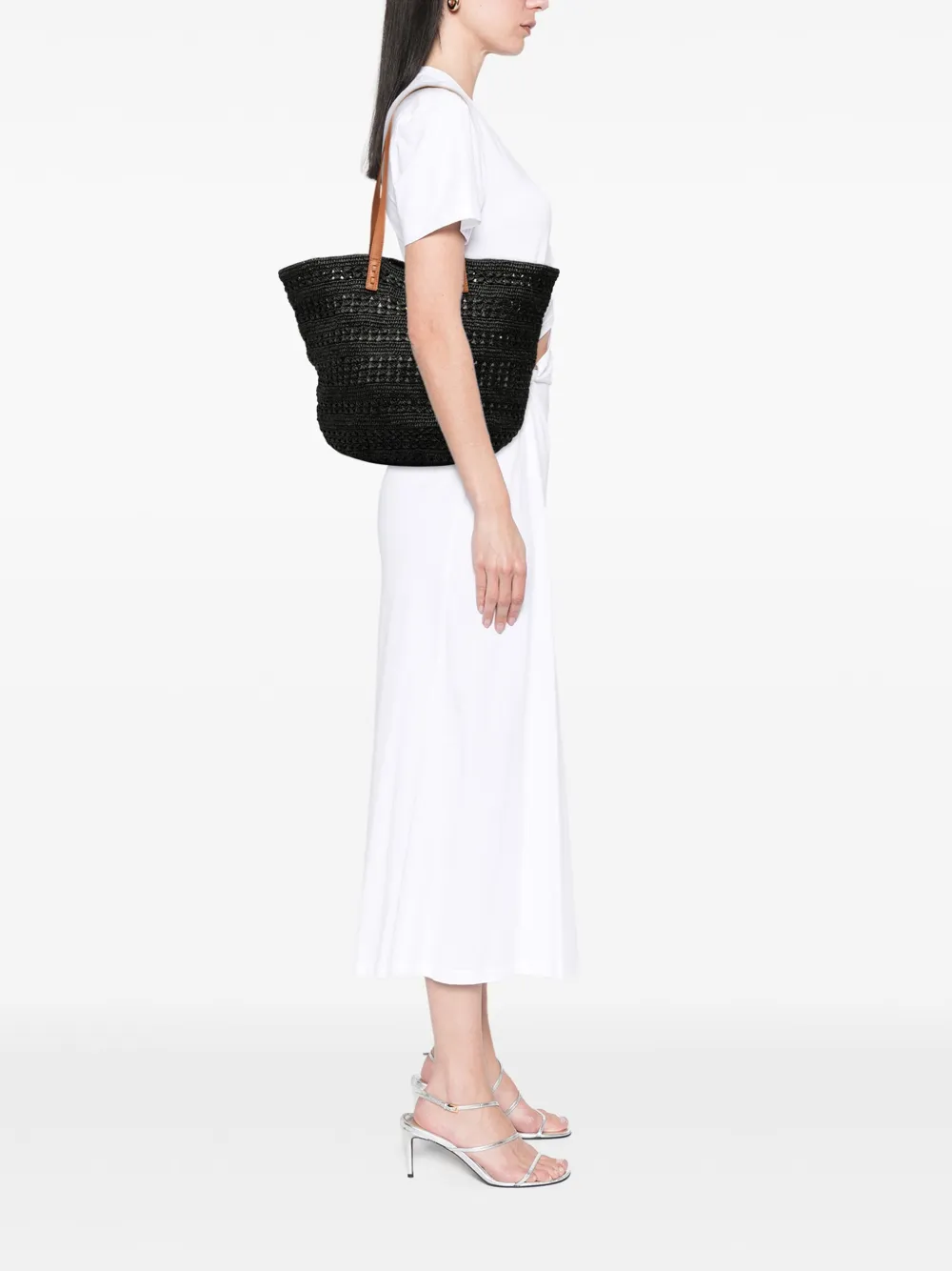 Saint Laurent Pre-Owned 2023 Medium Raffia Panier tote bag | Pre-Owned | Image 2