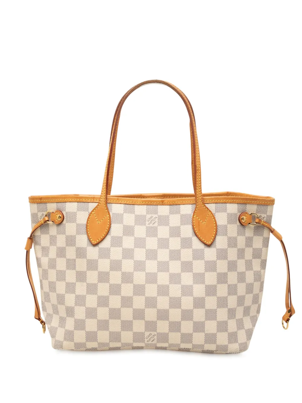 Louis Vuitton Pre-Owned 2011 Damier Azur Neverfull PM tote bag - ホワイト Louis Vuitton Pre-Owned 2011 Damier Azur Neverfull PM tote bag - ホワイト