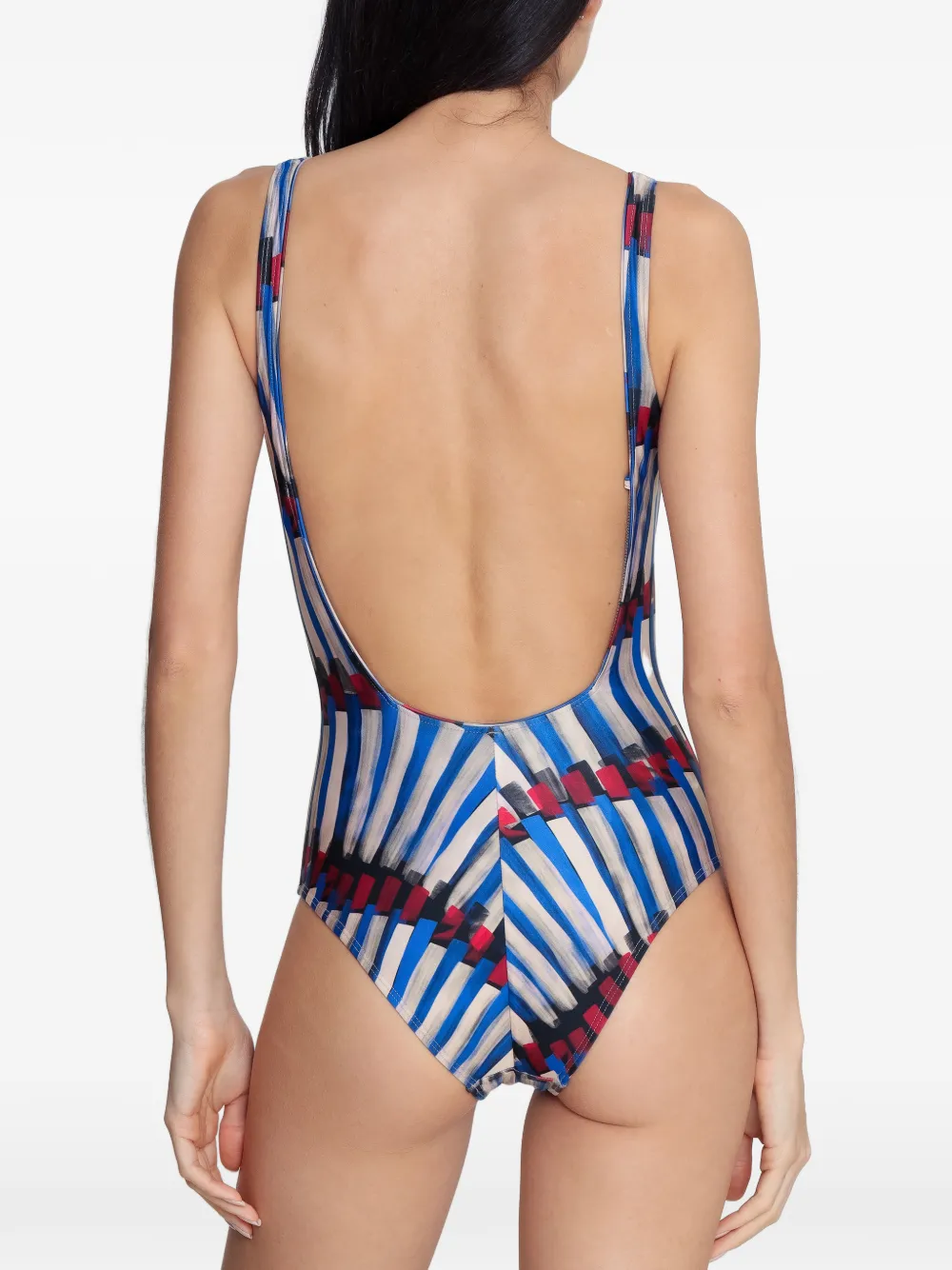 Lygia & Nanny Hapuna gestreept badpak Blauw