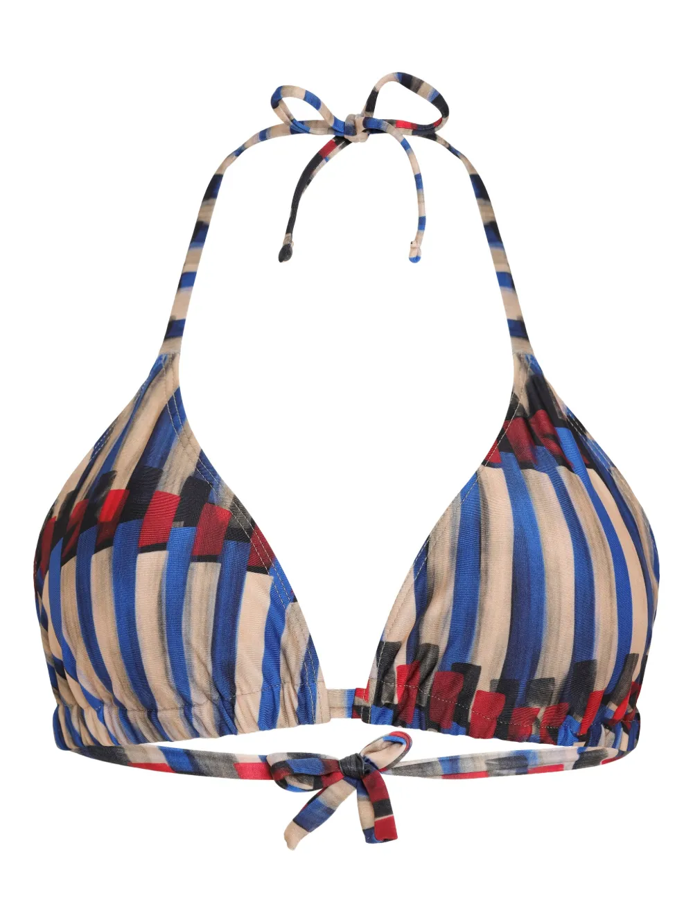 Lygia & Nanny printed tie bikini top | Blue | Image 1