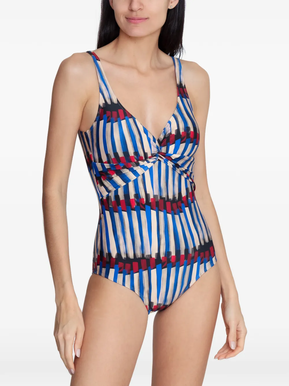 Lygia & Nanny Adriana Striped Swimsuit In Multi