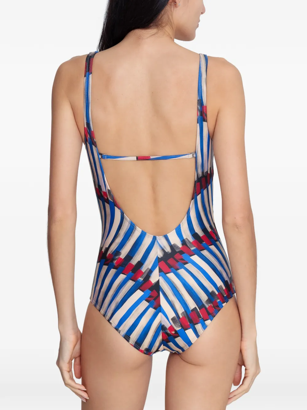Lygia & Nanny Adriana Striped Swimsuit In Multi