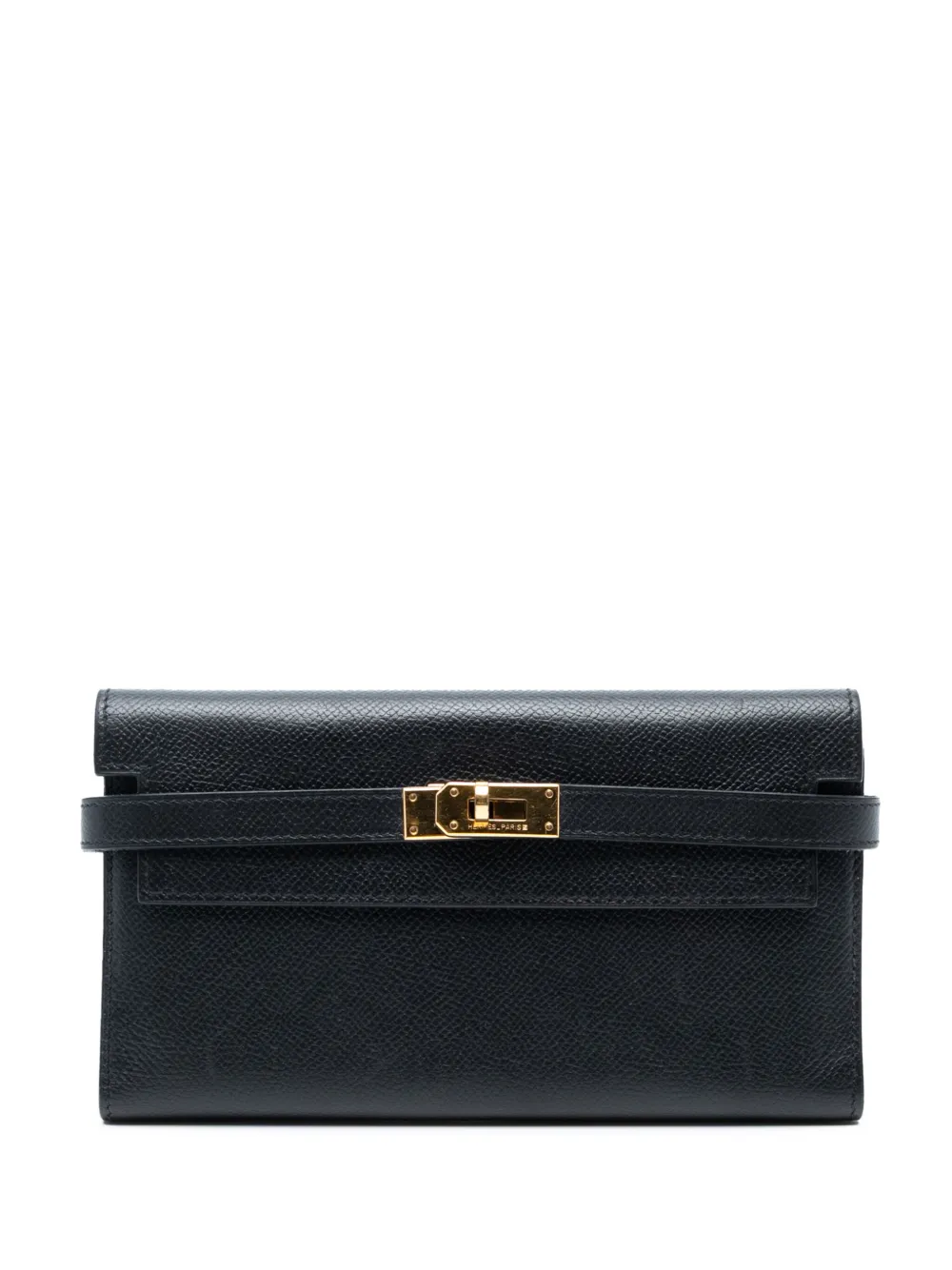 Hermès Pre-Owned 2010 Epsom Kelly To Go Wallet crossbody bag - ブラック Hermès Pre-Owned 2010 Epsom Kelly To Go Wallet crossbody bag - ブラック