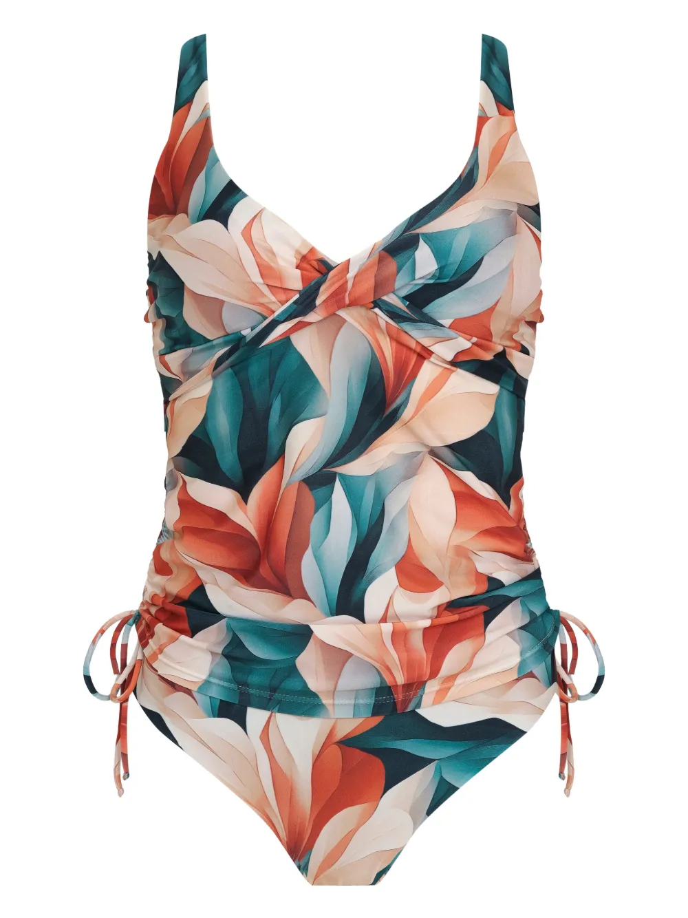 Lygia & Nanny drawstring printed bikini | Green | Image 1