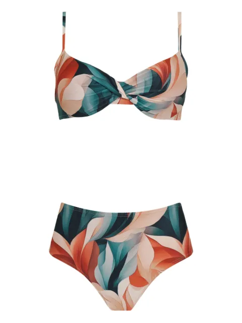 Lygia & Nanny Verônica twisted printed bikini