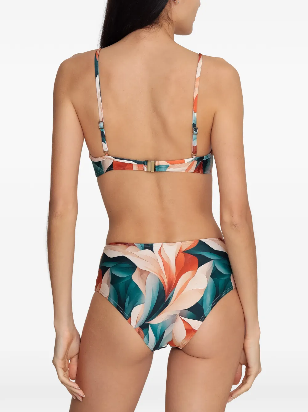 Lygia & Nanny Verônica gedraaide bikini met print Groen