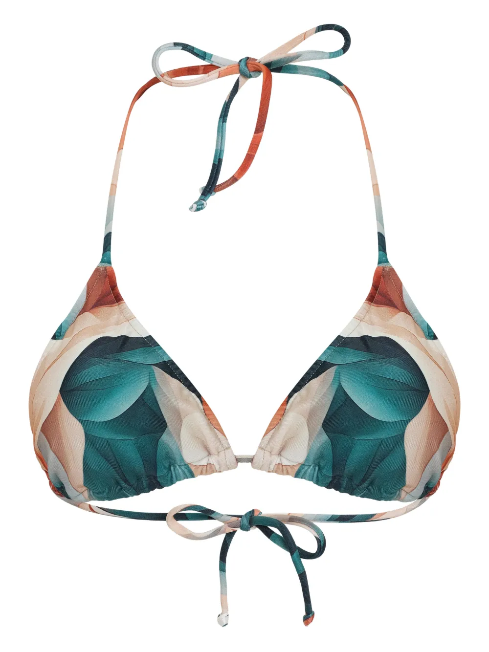 Lygia & Nanny Top bikini Hanna con stampa - Verde