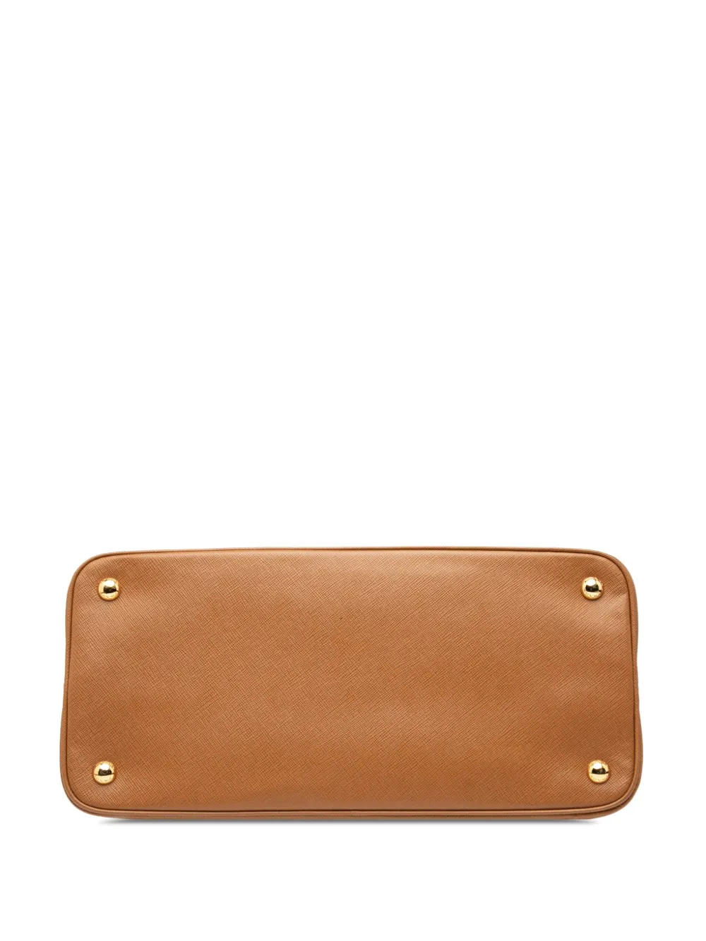 PRADA Pre-owned 2013-2025 Medium Saffiano Lux Open Promenade Satchel In Brown