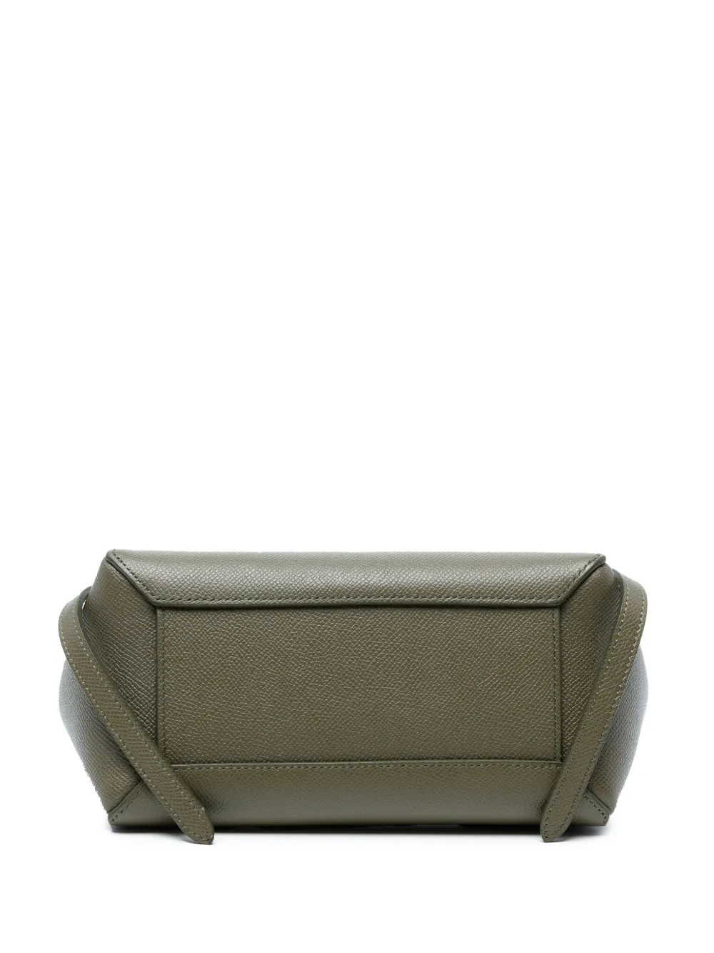 Pre-owned Celine 2019 Nano Grained Calfskin Belt Bag Satchel In Green