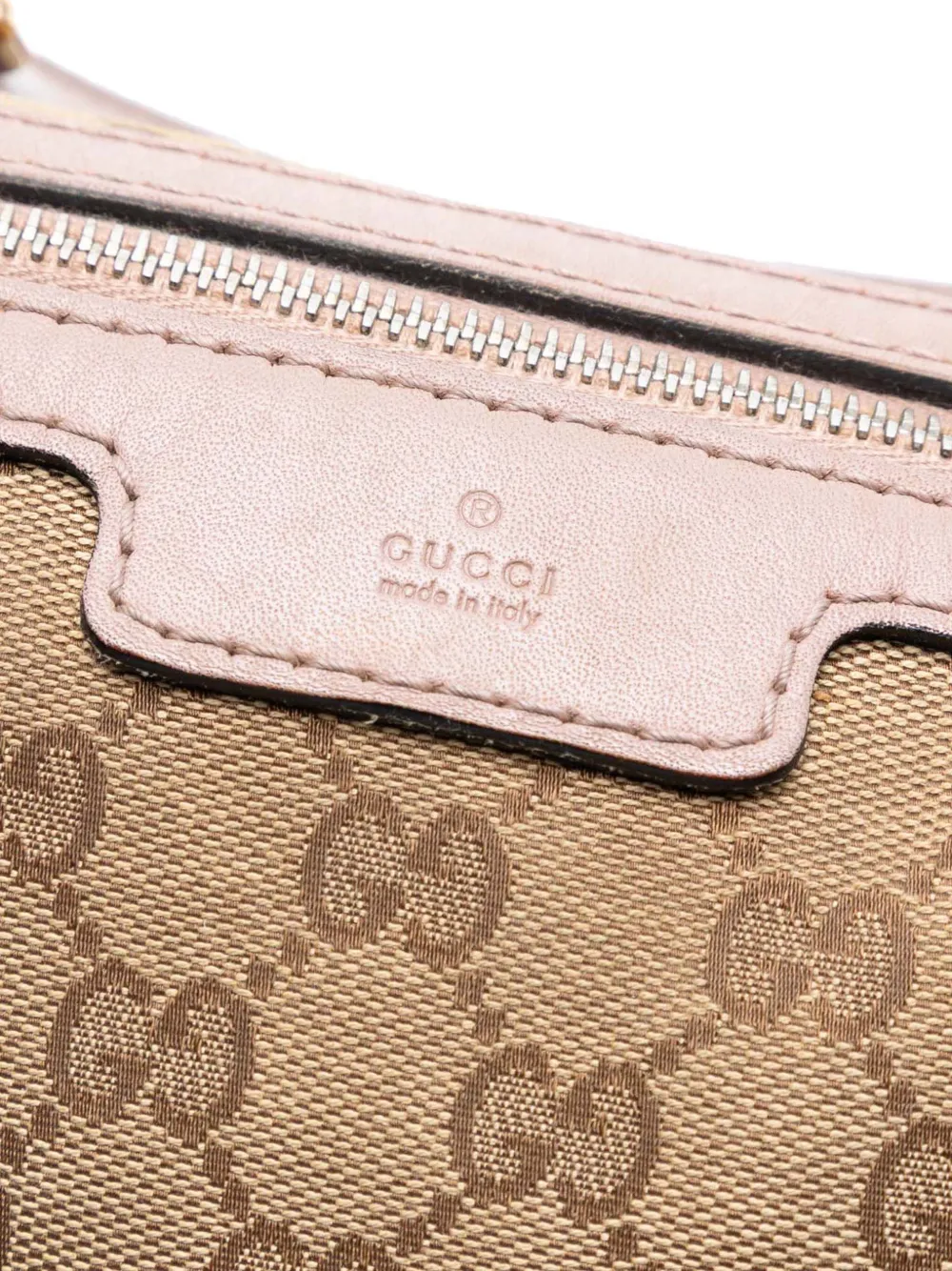 GUCCI Pre-owned 2016-2025 Medium Gg Canvas Joy Boston Bag Satchel In Brown