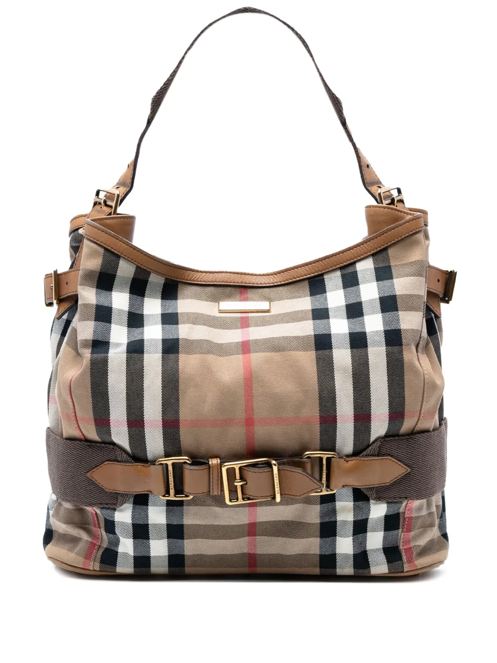 Burberry Pre-Owned 2000-2017 House Check Canvas Brecon shoulder bag - Burberry Pre-Owned 2000-2017 House Check Canvas Brecon shoulder bag -