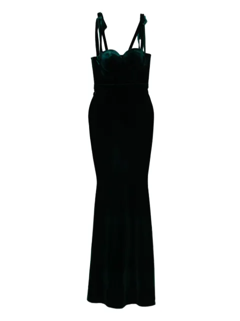 CRISTALLINI Cybele tie strap maxi dress