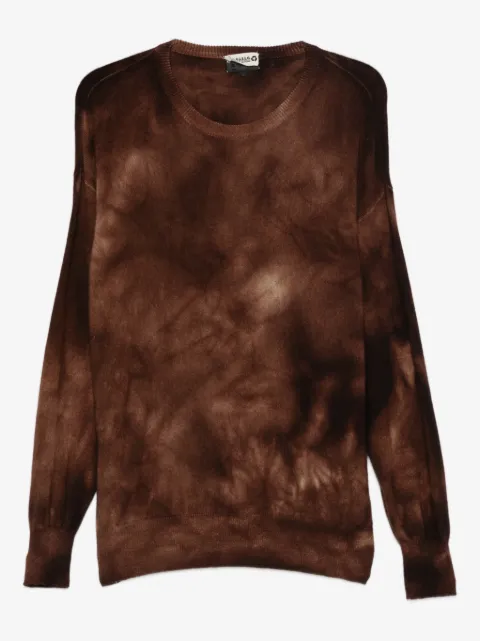 A.N.G.E.L.O. Vintage Upcycling Maglione in cashmere con fantasia tie dye