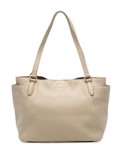 Prada Pre-Owned tote Vitello Daino con doble bolsillo 2000-2025