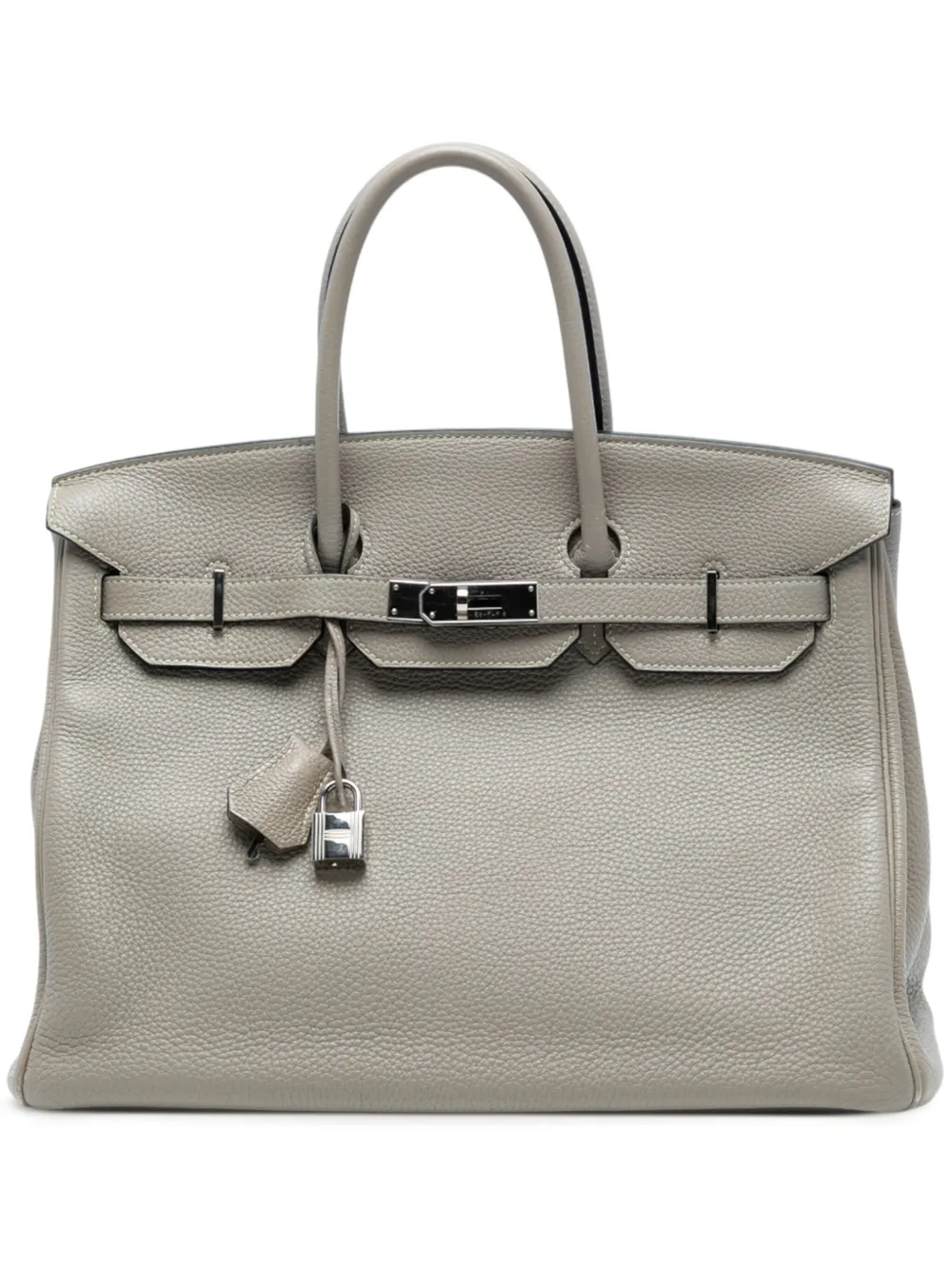 Hermès Pre-Owned 2010 Togo Birkin Retourne 35 handbag | Grey | Image 1
