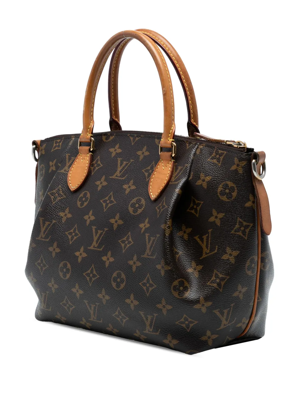 Pre-owned Louis Vuitton 2014 Monogram Turenne Pm Satchel In Brown