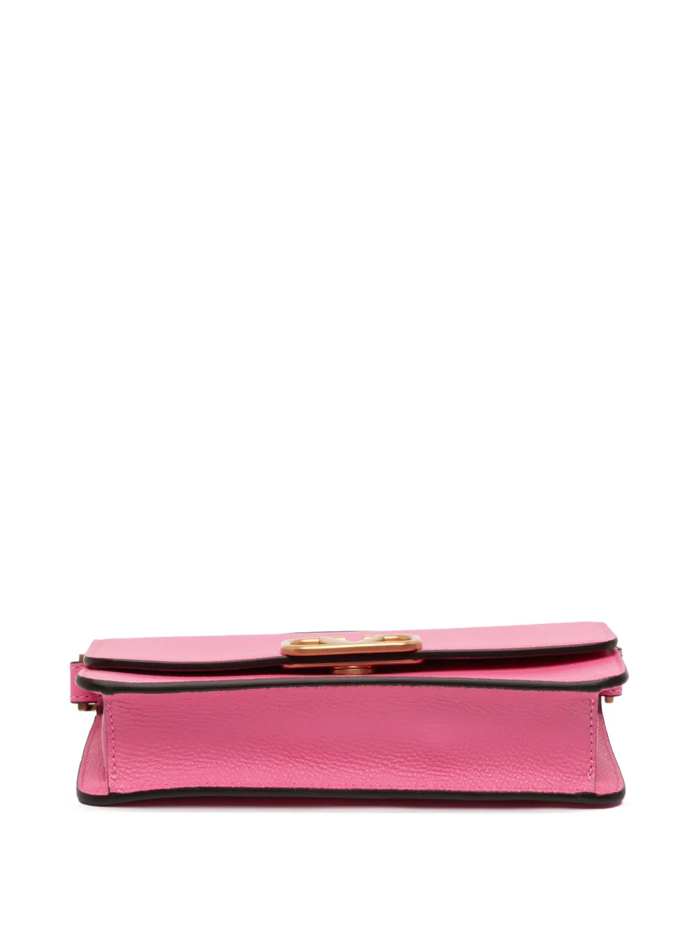 Pre-owned Valentino Garavani 2018-2025 Leather Vlogo Convertible Bag Satchel In Pink