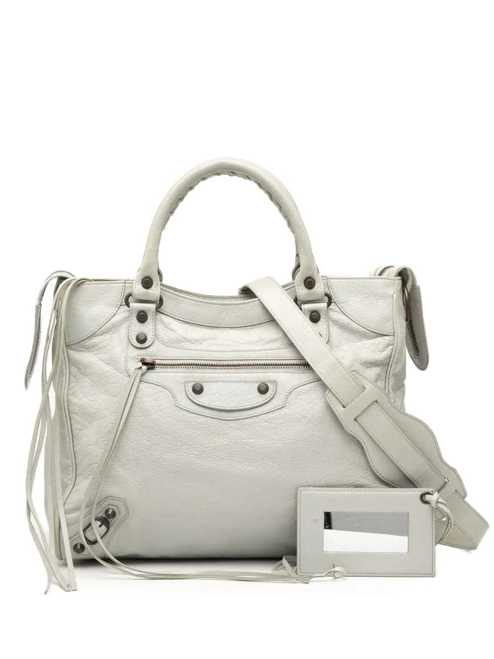 Balenciaga Pre-Owned 2005-2025 Lambskin Motocross Classic Velo satchel Balenciaga Pre-Owned 2005-2025 Lambskin Motocross Classic Velo satchel