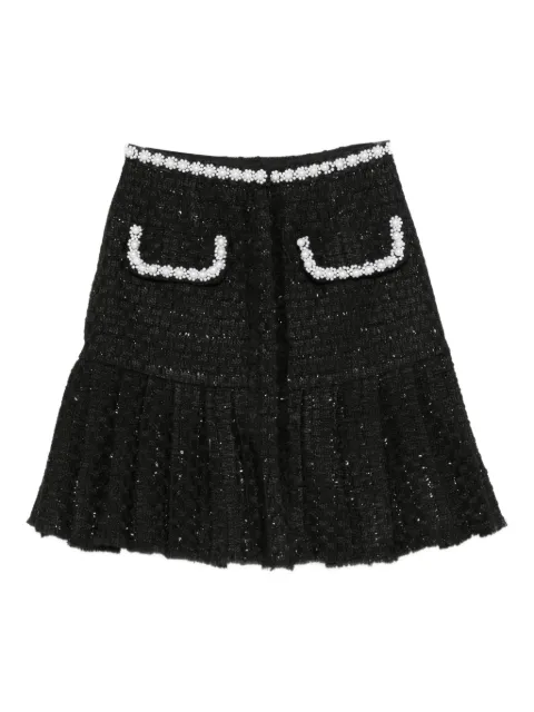 MIAU by Clara Rotescu Noah beaded pocket mini skirt