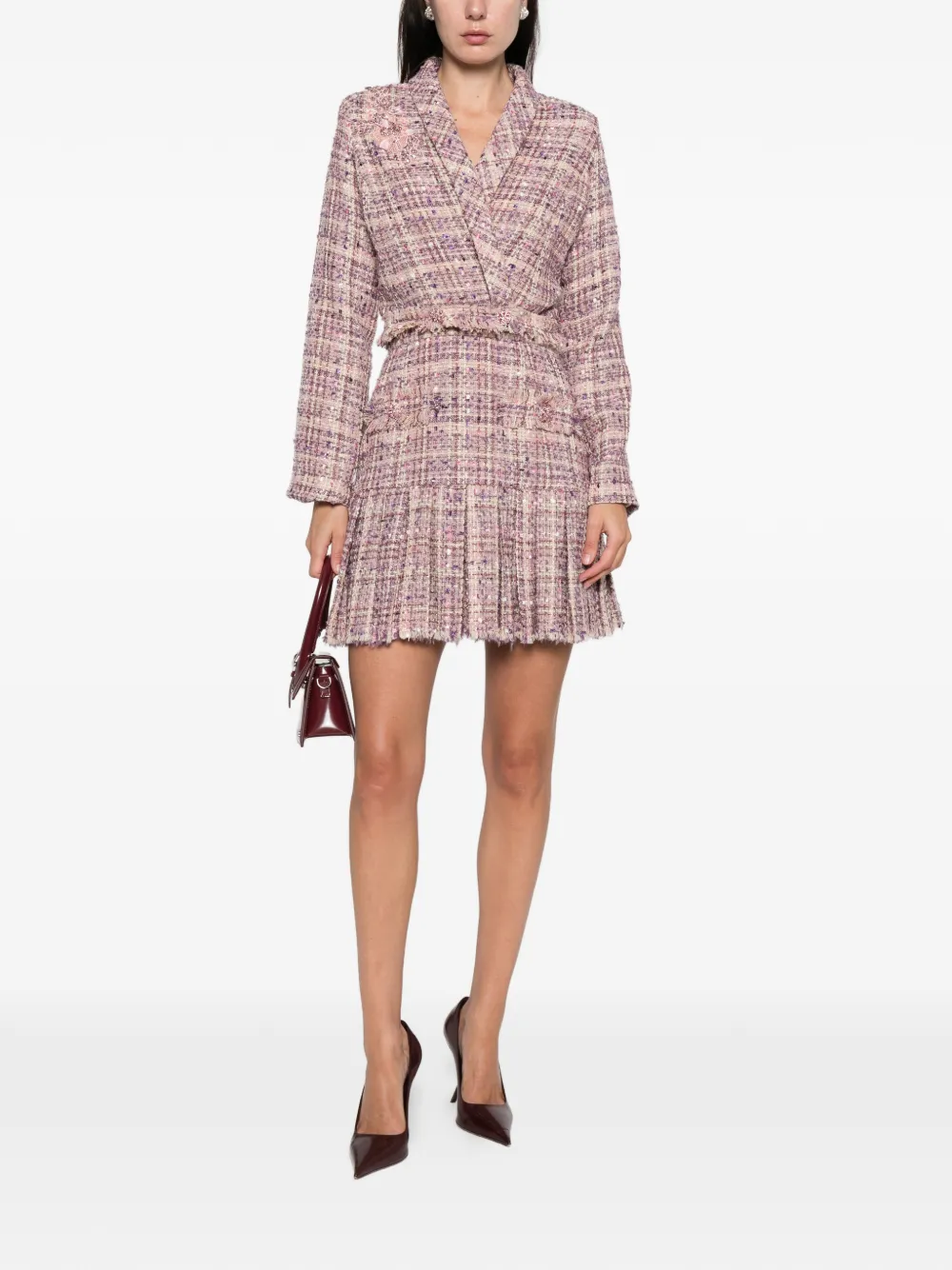 MIAU by Clara Rotescu Loka appliqué textured jacket | Tweed Jackets | Image 2