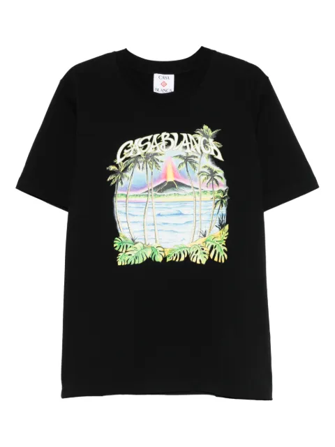 Casablanca t-shirt à imprimé tropical