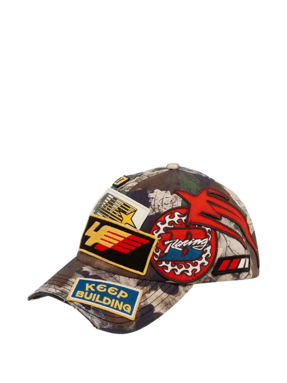 Bldg4 Leaf Camo Cap In Multi