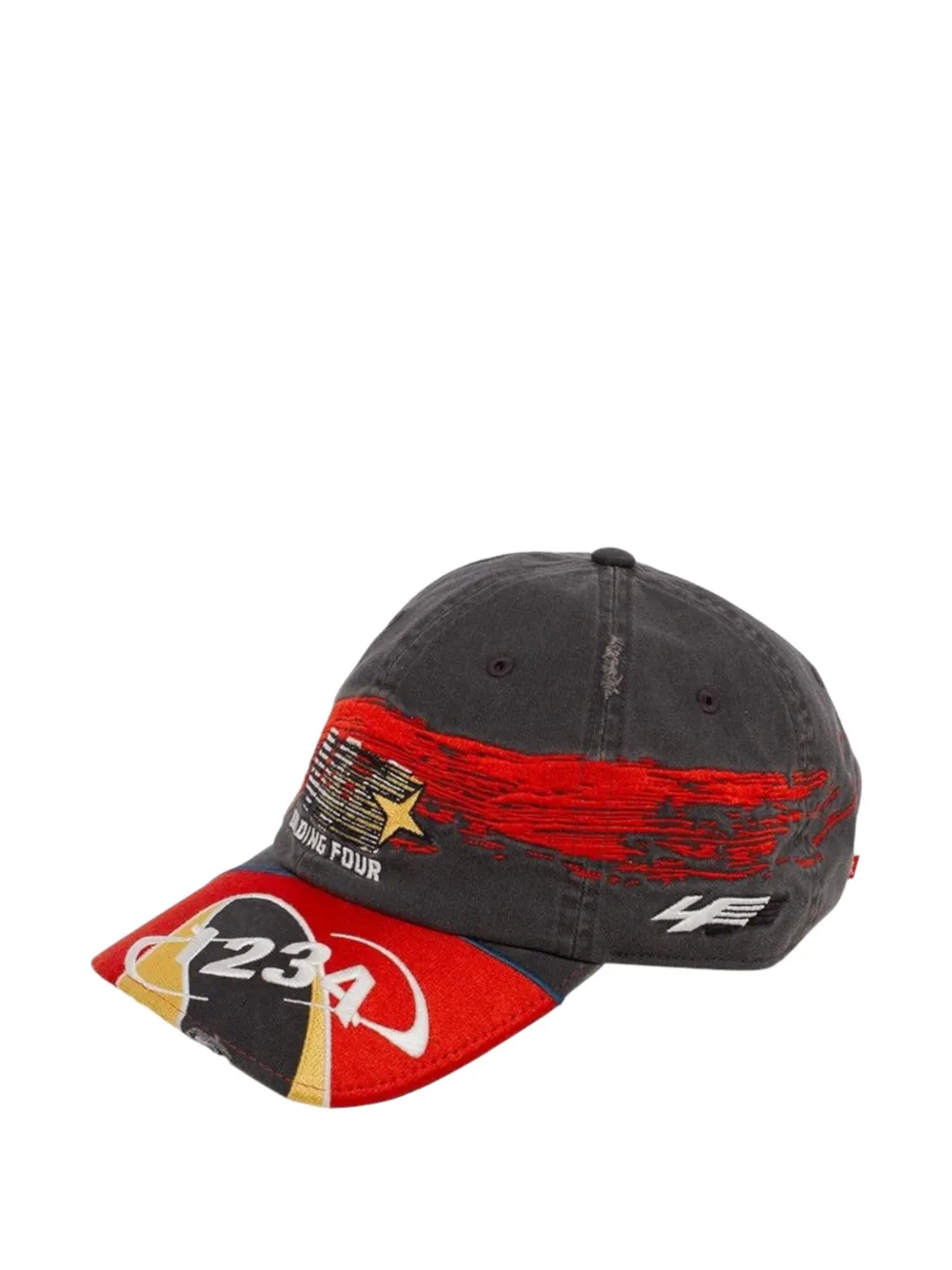 Bldg4 The Fours Twill Cap In Black