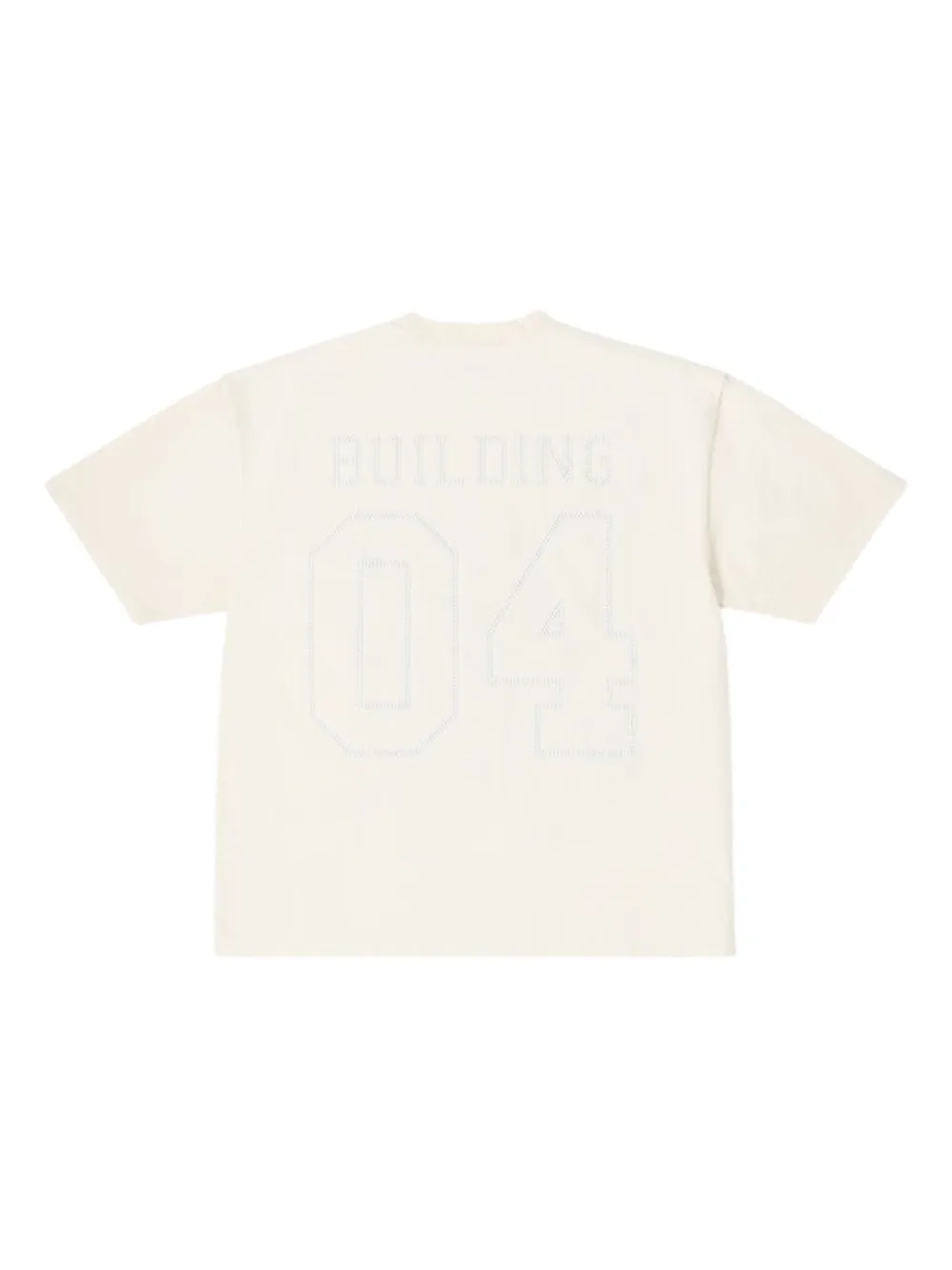 BLDG4 Flames printed T-shirt - Beige