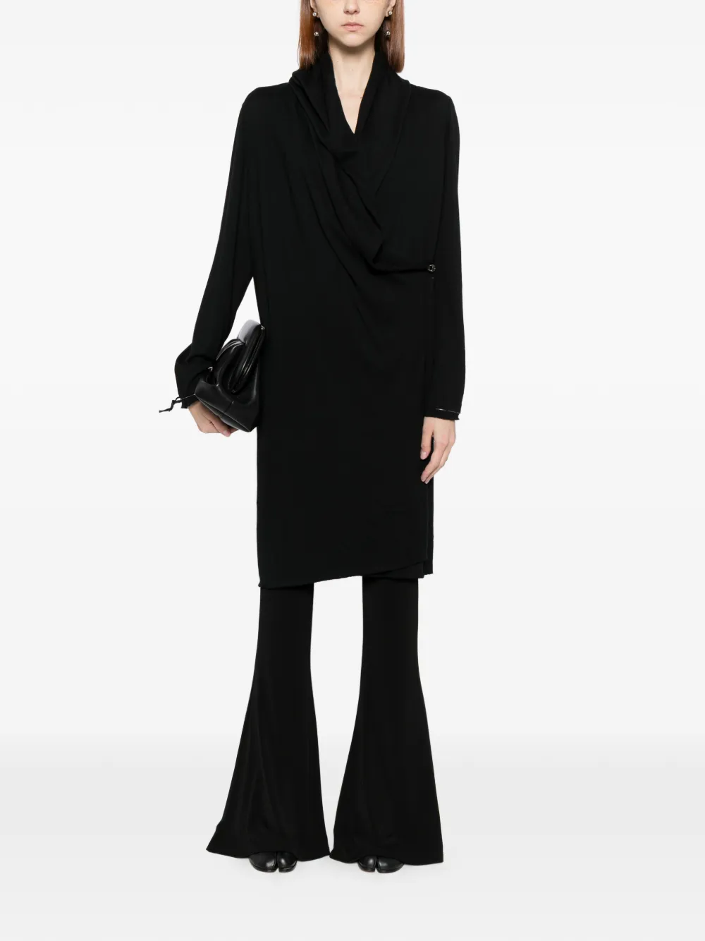 Ma+ Jurk met lange mouwen - Zwart