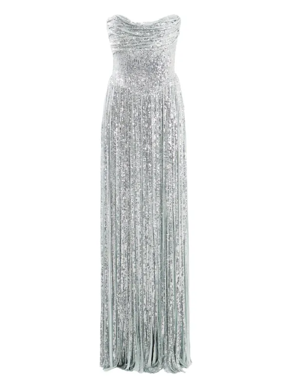slim fit dress slacks Mew Mews Geffrey Sequin Maxi Dress main image 1