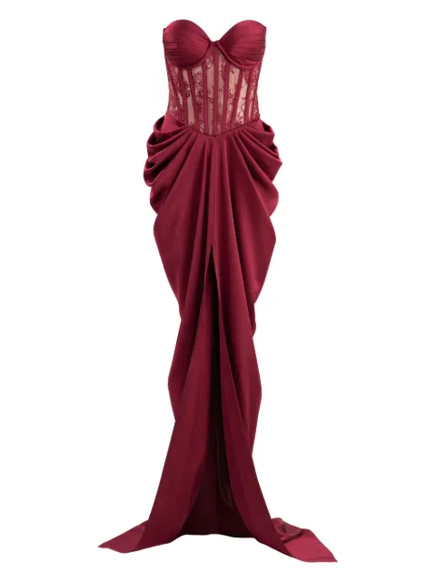 Ana Radu Corsage-Maxikleid mit Spitzendetail