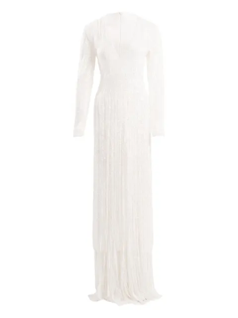 Ana Radu fringe-detailed maxi dress