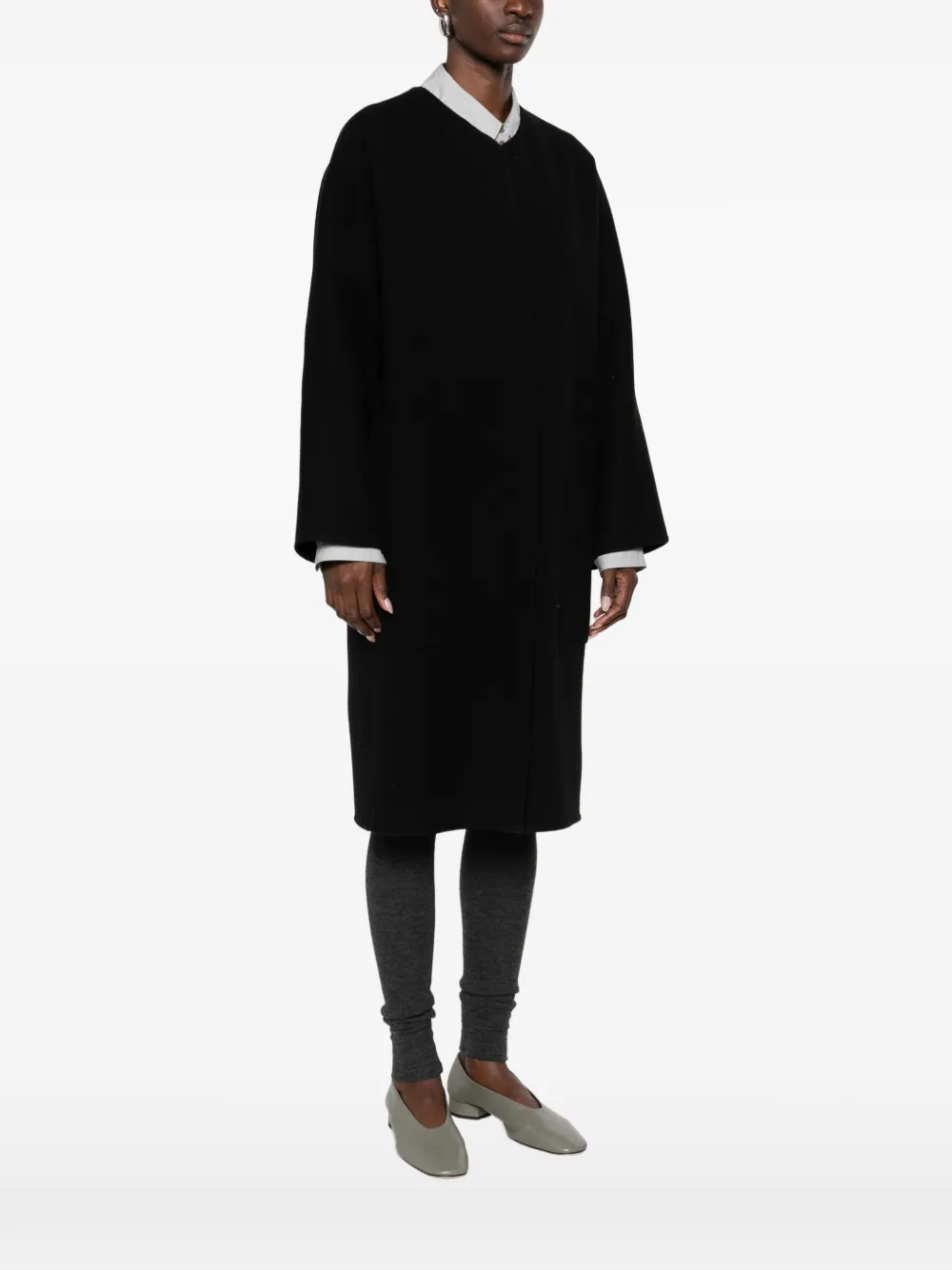  The Row Tiberus Coat - Black 