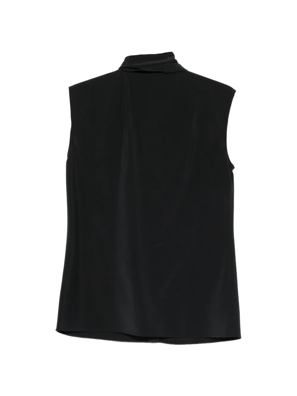 Alberta Ferretti Mouwloze top met strikdetail Blauw