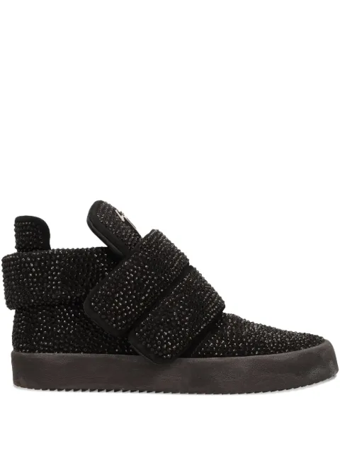 Giuseppe Zanotti rhinestone-embellished touch-strap sneakers